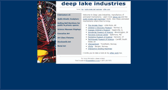 Desktop Screenshot of deep-lake-ind.com